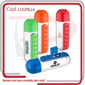 Squeeze Garrafa Porta 7 Compartimentos 600 Ml 707075