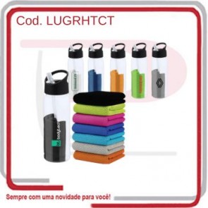 Garrafa Rpet Hydrotowel 500 Ml c_ Toalha Cool Towel  62008