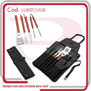 Kit Churrasco Avental Yard com 8 Peças  44