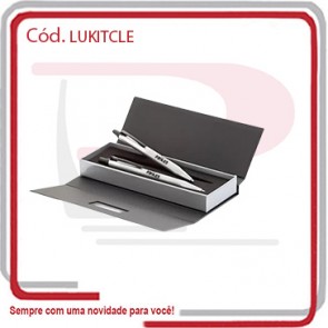Kit Caneta Esfero e Lapiseira 0,7 Corpo Metal 07652
