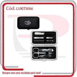 Kit Manicure Lady 6 Peças e Estojo 25698
