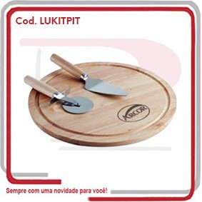 Kit Pizza Wood com 3 Peças 32,4X1,15 1954107