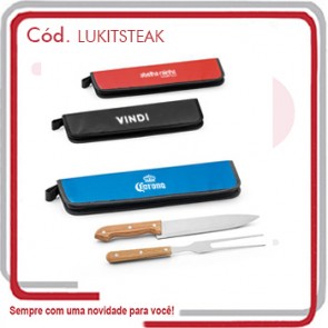 Kit Churrasco Modelo Steak Gourmet 2 Peças  132401