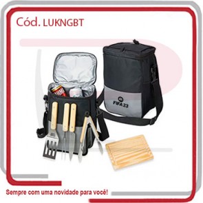 Kit Churrasco c_ Bolsa Térmica e 6 Peças  768212 