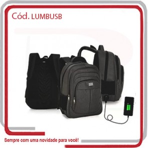 Mochila Importada Executiva Bold USB 1072