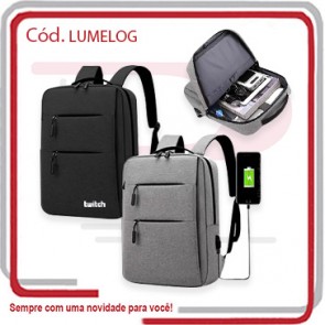 Mochila Importada Executiva Logui Saída USB 74758