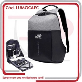 Mochila Importada Anti Furto Lock Cadeado USB 111702 .