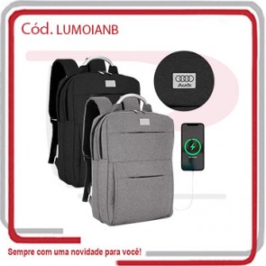 Mochila Importada Aluminum p_ Notebook e USB  1073
