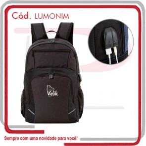 Mochila Importada Nimbus USB Conecção Fone 191120