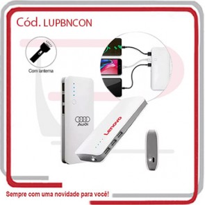Bateria Power Bank Nex Conect Lanterna 3 Saídas de Carga 60001