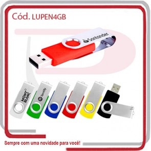 Pen Drive Articulável Inox 4 GB 240B