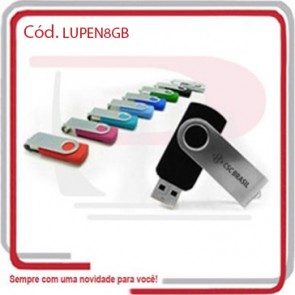 Pen Drive Articulável Inox 8 GB 240C