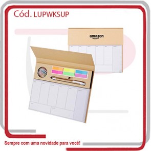 Planner Week Kraft Kit c_ Suporte  130225