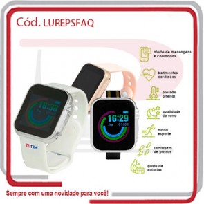 Relógio de Pulso Smartwatch Fit Aluminium Quadrado 37263