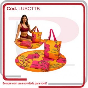 Kit Verão Summer Hits c_ CangaToalha, Travesseiro e Bolsa  110925