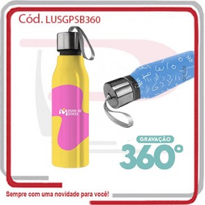 Squeeze Garrafa Print 360º Singapura Black  09884.