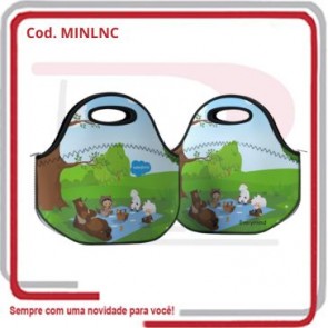 Necessaire Mini Lancheira Gourmet em Neoprene 23x22x12 . 