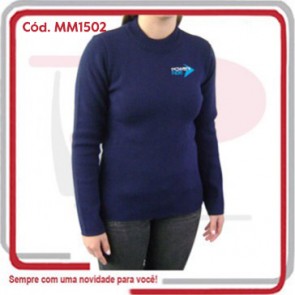 Blusa Feminina Justa Gola Alta Canelada