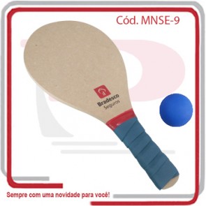 Frescobol Kit Eco Natural 9 mm 40x19x0,9.