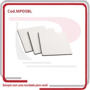 Mouse Pad p_ Sublimação em Neoprene de cor Branca 21x18 cm