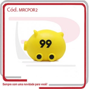 Porta Moedas Modelo Porco 2 c_ Rodinhas em Vinil ..