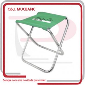 Banqueta Laser Dobrável em Alumínio e Tecido ..
