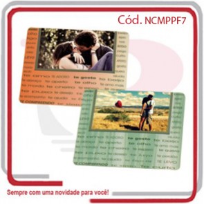 Mouse Pad Retangular Porta Foto 23x18