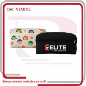 Necessaire c_ Bolso Superior e Lateral em Neoprene 22x15x6 .