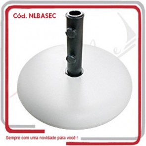 Base Guarda Sol Ombrelone Redonda em Concreto 60x10