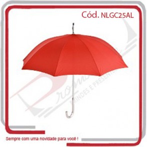 Guarda Chuva Cabo Bengala Colonial Semi Automático Alumínio 1,20 mts