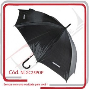 Guarda Chuva Cabo Bengala Plástico Automático Aço 1,20 mts