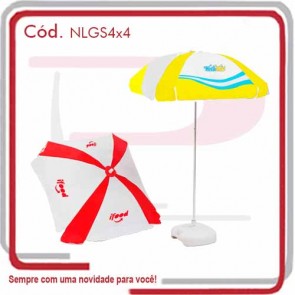 Guarda Sol 4 + 4 Gomos 1,60 mts. Haste Alumínio