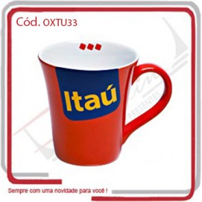 Caneca Cerâmica Tulipa 330 Ml de Capacidade .