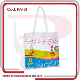 Sacola Praia PVC 0.20 Cristal 36x33x11