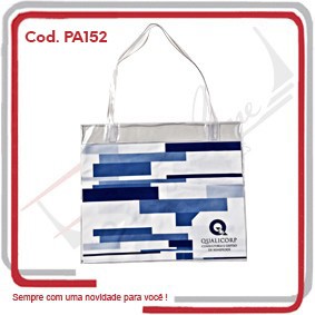 Sacola Praia PVC Cristal 0.20 40x34