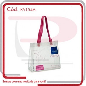 Sacola Praia PVC All Clear 0.40 Alças em PP 36x33x11