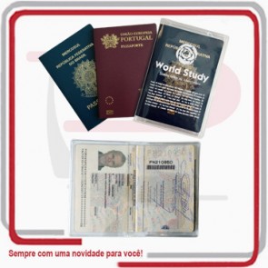 Porta Passaporte em PVC 14,0x9,5