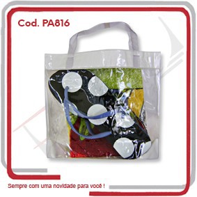 Sacola Mini PVC p_ Embalagem 24x17x9