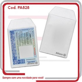 Porta CNH em PVC Cristal 9,5x7,0