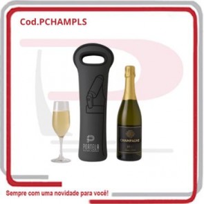 Porta Garrafa de Champagne Plus em Neoprene 13,5cm x 40cm ....