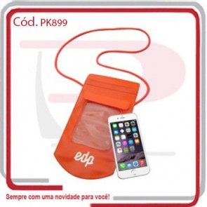 Porta Celular Trecos Resistente a Água PVC Cadarço 23x12