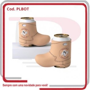 Porta Lata Cerveja Botinha 15cm x 11,5cm x 6,5 cm ....