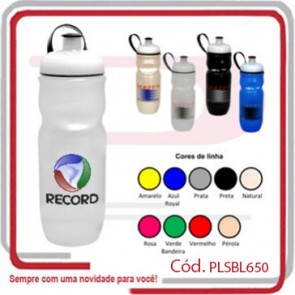 Squeeze Boca Larga c_ Alça Capacidade 650 Ml