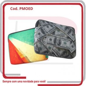 Porta Moedas em Neoprene 9,5cm x 9cm x 2,5cm .