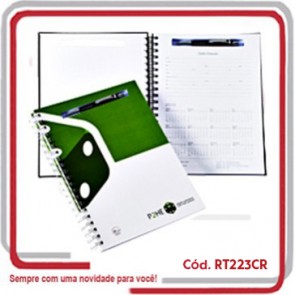 Caderno Promocional c_ Recorte Porta Caneta 210x280 mm