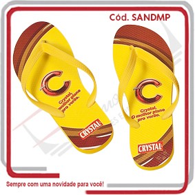 Sandália Unissex Logotipo Traço ou Cromia nas Palmilhas
